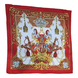 Bandana cavallo scaffale anni 70 vintage 26" x 26" - Foto 1 di 7