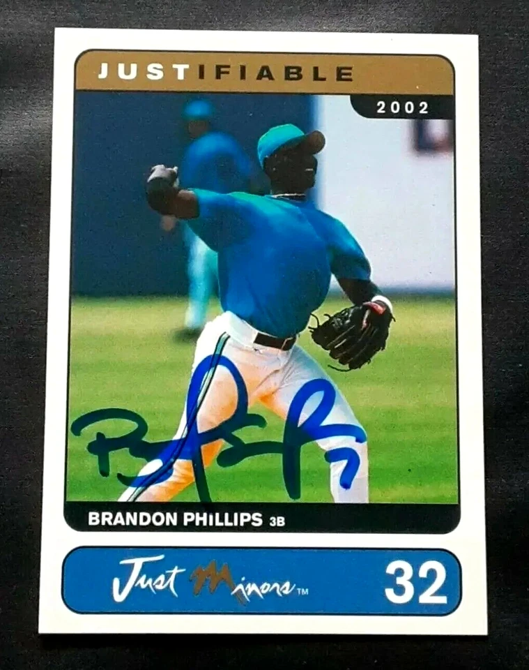 Tarjeta de béisbol de ligas menores de 2003 autografiada firmada por Brandon Phillips Reds Foto 1 de 1