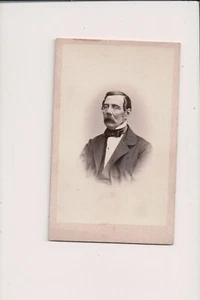 CDV- Stoic mustached gentleman, writing on back,  Photo by Heidrich Harmsen C07 - Picture 1 of 2