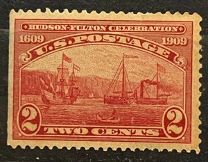 Travelstamps: 1909 US Stamps Scott  #372 , S.S. Clermont, 2 cents, mint, og, mnh - Picture 1 of 5