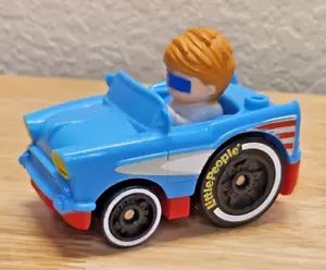 Fisher Price Little People Vehículos Ruedas Coches Azul '57 Chevy - Imagen 1 de 6