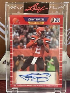 2021 Johnny Manziel Leaf Pro Set Red /75 - Picture 1 of 2