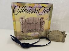 LONGABERGER, Collector's Club, Pewter, Cottage Gate Tie-on/Lapel Pin, New In Box
