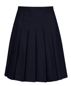WINTERBOTTOM GIRLS NAVY BLUE PLEATED SKIRT SCHOOL SSK308 - Picture 1 of 2
