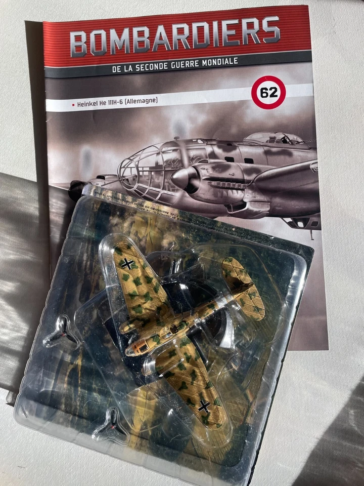 bombardiers 1/144 altaya n° 62 avec fascicule - heinkel He 111H-6 - Photo 1/1