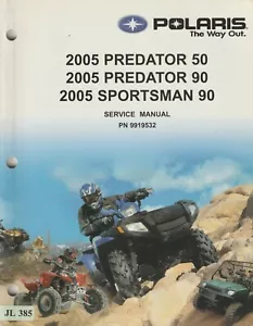 JL385 Polaris Predator 50 & 90 Sportsman 90 Service Manual (2005) PN 9919532 - Bild 1 von 1