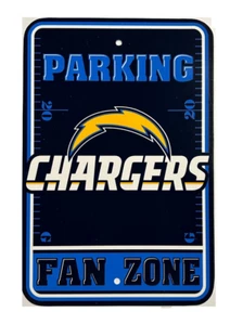 NFL San Diego Chargers Office Room Home Decor Parking Sign 12" x 18" Made in USA - Picture 1 of 1