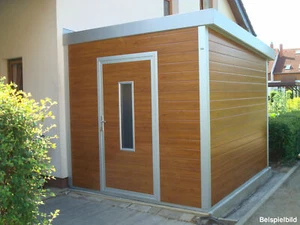 GO-ISO - hochwertiges Gartenhaus isoliert - Holzoptik - 2,50 x 3,00 m - Bild 1 von 4