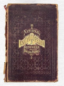 Nationale Enzyklopädie der Geschäfts- und Sozialformen 1884 Hardcover Etikette - Bild 1 von 24