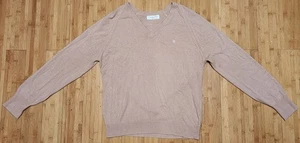 Vintage Christian Dior Pullover Herren Large Beige V-Ausschnitt Orlon Acryl Made In USA - Bild 1 von 9