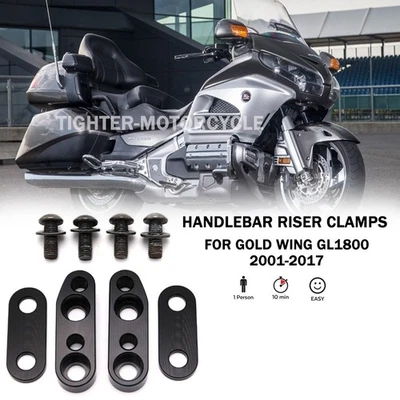 Kit de abrazaderas de manillar elevadores de manillar para Honda Goldwing 1800 GL1800 2001-2017 Foto 1 de 4