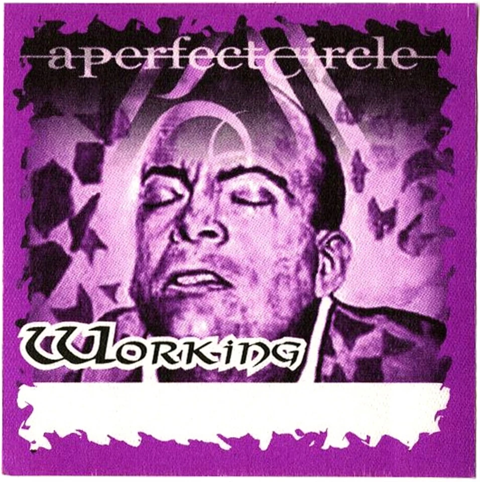 A Perfect Circle 2001 Mer de Noms Concert Tour Working Backstage Pass - Image 1 of 1