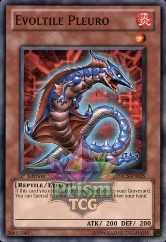 1st Ed Evoltile Pleuro ORCS-EN025 Yugioh - Image 1 of 1