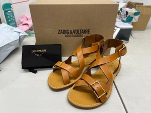 Zadig & Voltaire Cecilia Ankle Strap Sandals - Tawny - EU Size 36 - Picture 1 of 8
