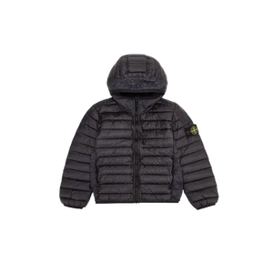 (Kids) Stone Island 40624 Loom Woven Chambers R-Nylon Down-TC Hooded Down Blouso - Picture 1 of 2