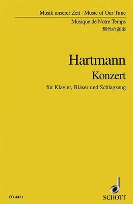Concerto Karl Amadeus Hartmann Studyscore Piano, Wind Instruments and Percussion - Image 1 of 4