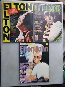 THREE 1975-76 Rock & Roll Magazines on ELTON John - Picture 1 of 4