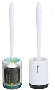 3 Cepillos de Inodoro con Cerda de Silicona Limpia y Soporte de Suelo.  - Imagen 1 de 6