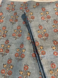 GP & J BAKER Poppy Sprig Fabric - Picture 1 of 4