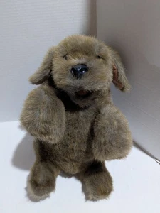 Folkmanis Folktails  Sitting Dog Full Body Hand Puppet 15" Puppy Stuffed Animal - Imagen 1 de 8