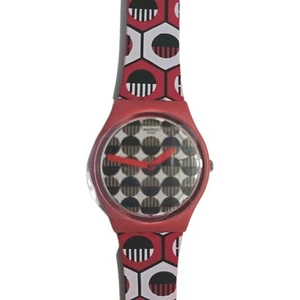 Nuevo Reloj Swatch Originals Swaiti Rojo Multicolor Silicona 34mm GR163 $75 - Imagen 1 de 4