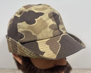 VTG XL Jones Style Bucket Hunting Hat Frogskin Spot Camo FF Gore-Tex USA Made - Picture 1 of 19