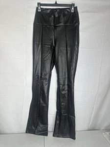 Pantalones acampanados delanteros con abertura de cuero sintético RDI gris topo marrón M - Imagen 1 de 12