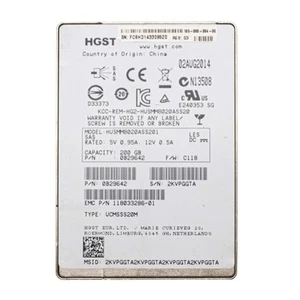Hitachi HUSMM8020ASS201 SSD 200GB SAS 2.5" Solid State Drive Refurbished - Picture 1 of 3