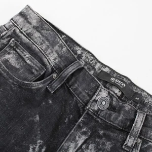 Jeans Hudson nuovi con etichette taglia 28 US Nico super skinny nero misto cotone - Foto 1 di 12