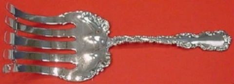 Louis XV by Whiting Gorham Sterling Silver Asparagus Fork 10" Serving Heirloom Cover
