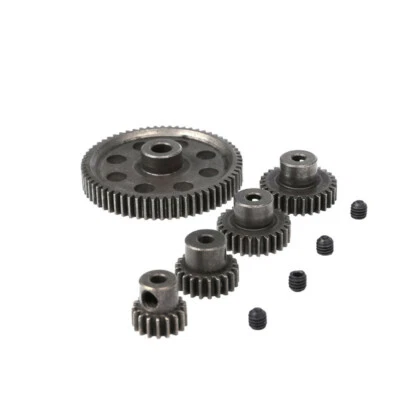 17-64T Metal Spur Differential Gear Motor Pinion Cogs Set for HSP 1/10 RC Cars