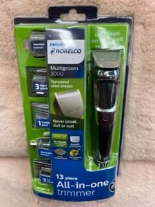 NEW. PHILIPS NORELCO ALL IN ONE TRIMMER WITH FREE CARRYING BAG 13 PIECES. 