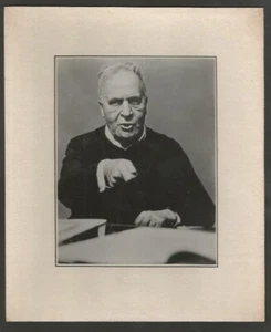 Foto real sobre cartón Bruno Walter director de ópera tamaño total 8 3/4" x 7 1/4" - Imagen 1 de 1