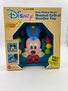 Disney Mickey Mouse Musical Crib & Stroller Toy! Mattel 6353 - Picture 1 of 4