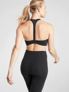 Reggiseno ATHLETA Yin, nuovo senza etichette, taglia 36 D-DD, nero - Foto 1 di 2