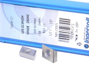 NEW SUPRLUS 10PCS. INGERSOLL GDE 323 R004 GRADE: IN04S CARBIDE INSERTS - Picture 1 of 4