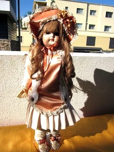 NICE HANDCRAFTED,HANDMADE BY AN ARTIST PORCELAIN &COMPOSITION DOLLW /NICE OUTFIT - Bild 1 von 12