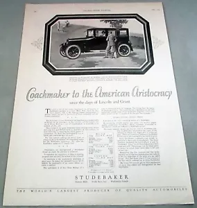 Anuncio impreso original Studebaker Light Six 1924 sedán - Imagen 1 de 1