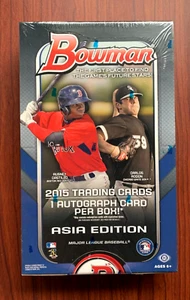 2015 Bowman Baseball ASIA EDITION HOBBY BOX Factory Sealed - 1 Auto - Picture 1 of 3