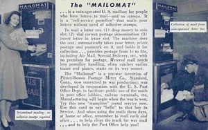 Mailomat Automat Automat US Post Service Briefmarken 1950c Postkarte - Bild 1 von 2