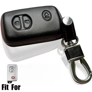 Genuine Leather Car Key Fob Case Cover For Toyota 4Runner Highlander Camry Prado - Picture 1 of 7