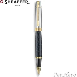 Sheaffer 300 Engraved Matte Black Rollerball Pen - Picture 1 of 4