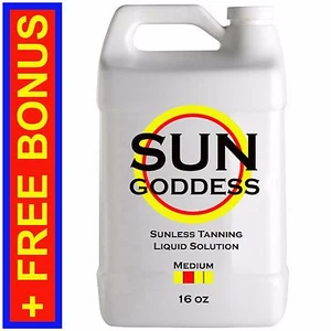 SUN GODDESS - MEDIUM - 16 oz - Spray Tan Solution Sunless Tanning Self Tanner - Picture 1 of 11