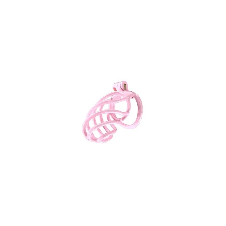 Sextoys - Cage de chasteté - Cage de chasteté Tortille rose Taille au choix - Photo 1/1