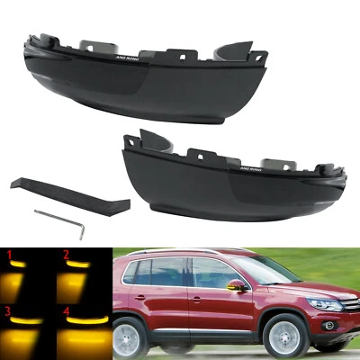 For VW Tiguan MK1 5N 2008-16 Dynamic LED Wing Mirror Indicator Turn Signal Light - Image 1 of 4