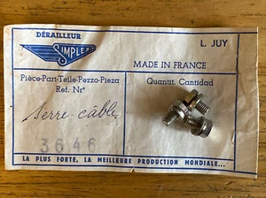 NOS SIMPLEX 3646 Morsetto cavo deragliatore posteriore anteriore bullone lavatrice in cattività cromato - Foto 1 di 5
