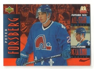 1994-95 Upper Deck McDonald's Hockey - #31 - Peter Forsberg - Quebec Nordiques
