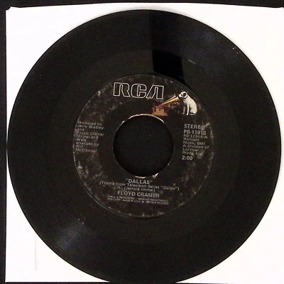 FLOYD CRAMER "DALLAS"/LOVERS MINUET RCA REC VINYL 45 VG 44-176 - Image 1 of 2