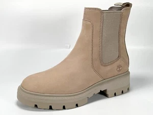 RRP £155 Brand New Timberland Cortina Valley Women's Beige Leather Boots Size 4 - Picture 1 of 15