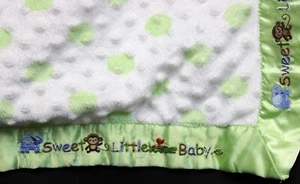 2011 Carter's Baby Minky Dots Blanket Monkey Sweet Little Baby Elephant Boy Girl - Picture 1 of 16